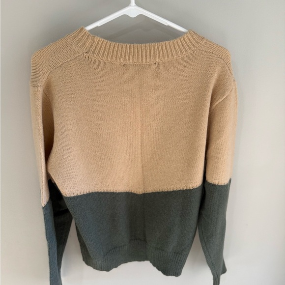Baltic Born Rowen Color Block Sweater - Natural/Green/Rust - Size Small - NWT - Picture 9 of 12
